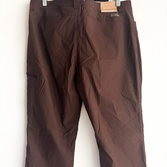 Eddie Bauer Brown Nylon Rainier Lined Pant 14 - Picture 5 of 9